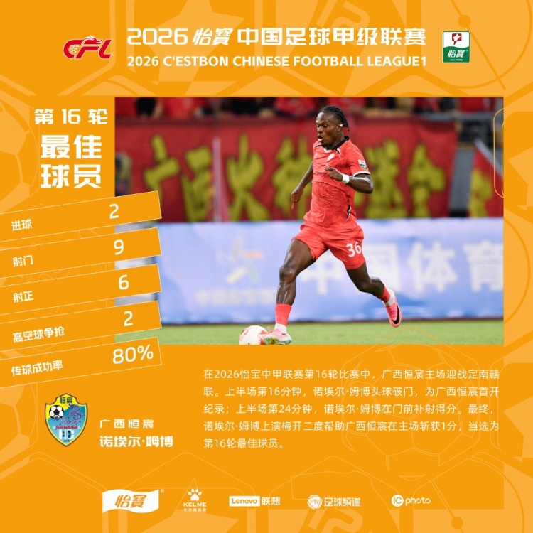 姆博双响定乾坤，广西恒宸主场险平定南赣联